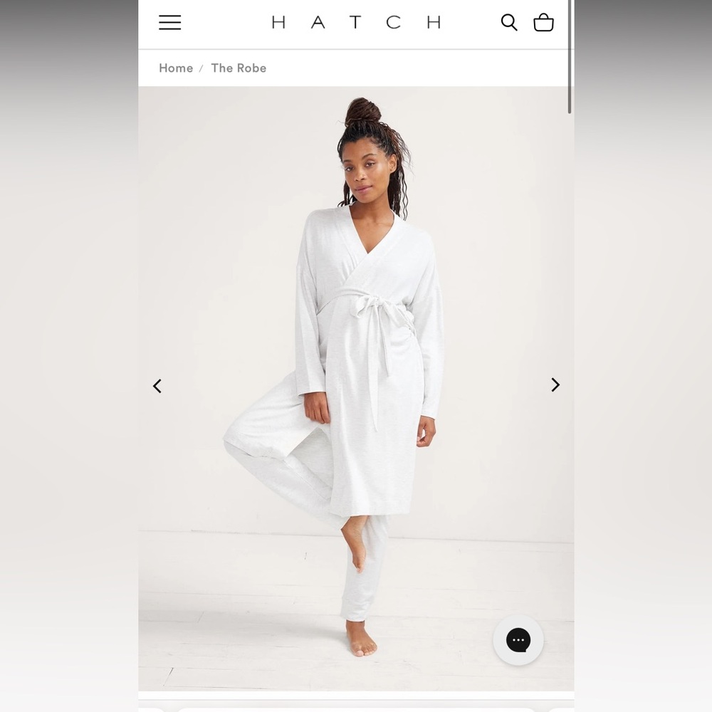 Hatch Maternity Nesting Soft Lightweight Open Robe-One Size